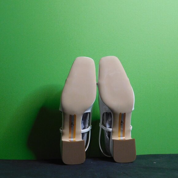 8.5 SIZE Sam Edelman Women's Tarra Pump Bright White Patent - Picture 5 of 5